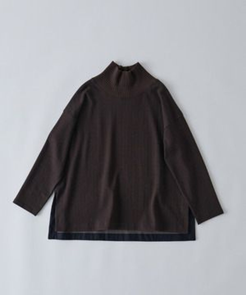 congés payés ADIEU TRISTESSE ポンチリブカラープルオーバー チェック