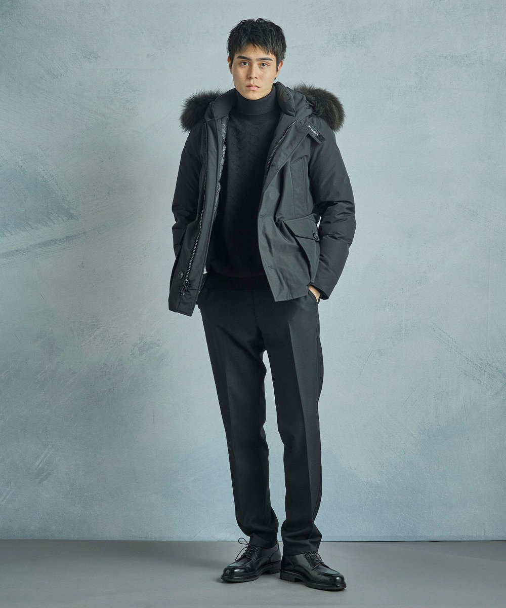 MEN'S BIGI 【WOOLRICH/ウールリッチ】別注アークティックパーカ ブラック
