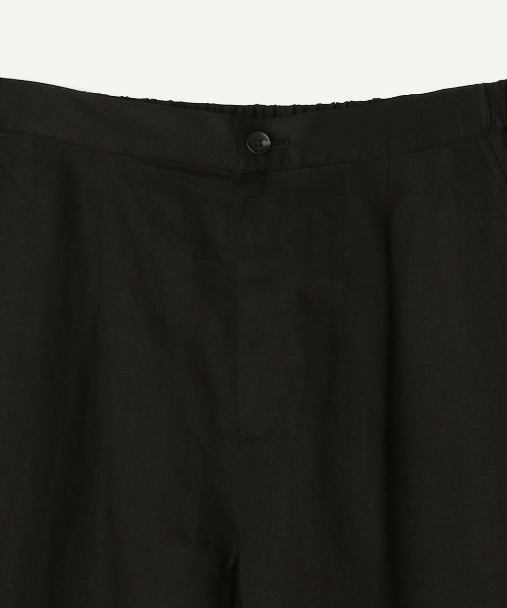 L'EQUIPE GREEN テンセルリネンパンツ ブラック