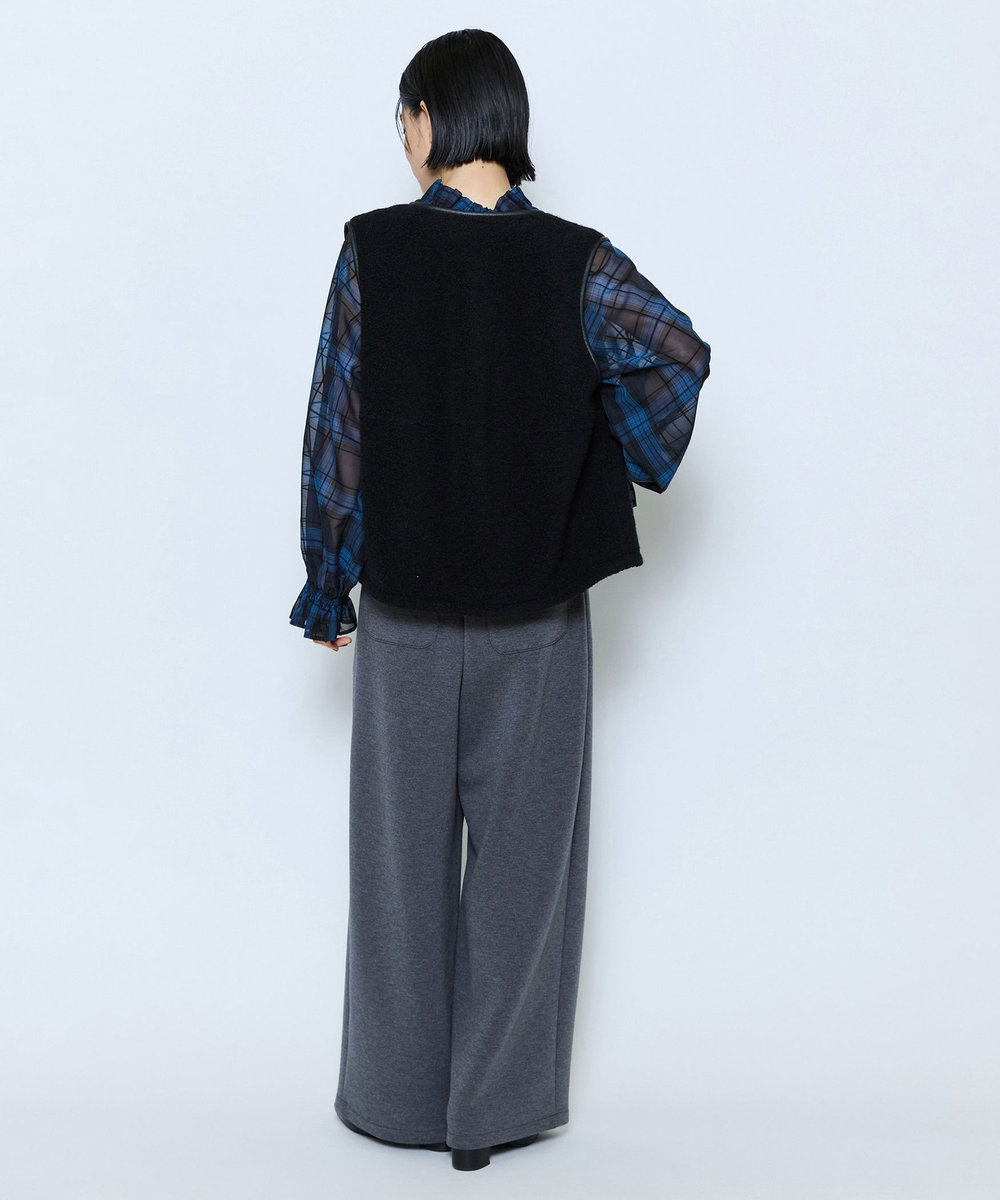feerique feerique ウールボアベスト ブラック