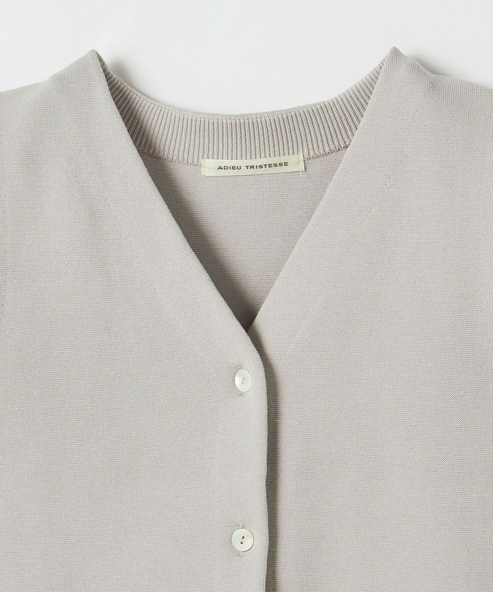 ADIEU TRISTESSE COTTON SURF　ベスト グレイッシュベージュ