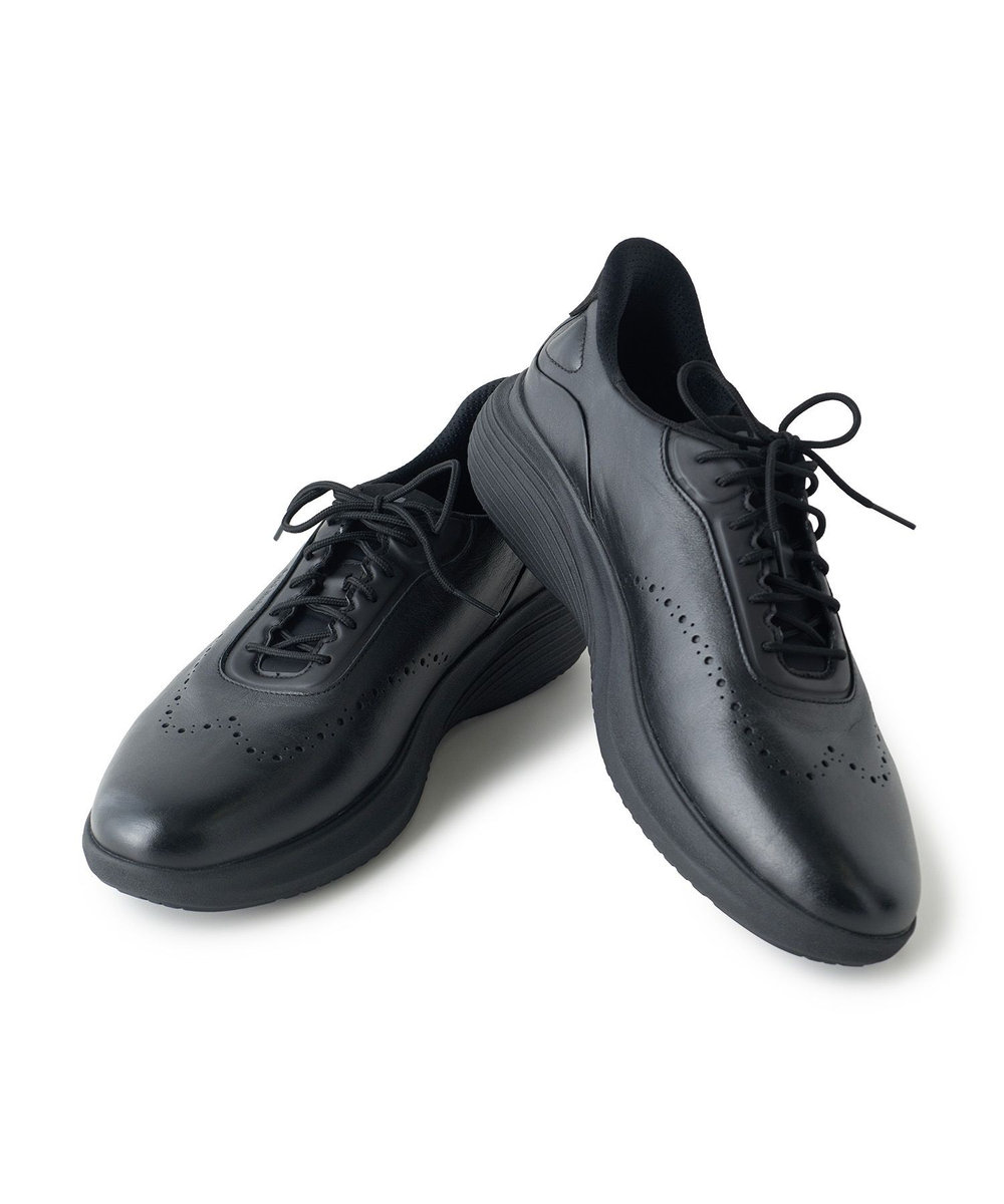 MEN'S BIGI COLE HAAN Original Grand Neo Arc Quick-On Wingtip Oxfords ブラック
