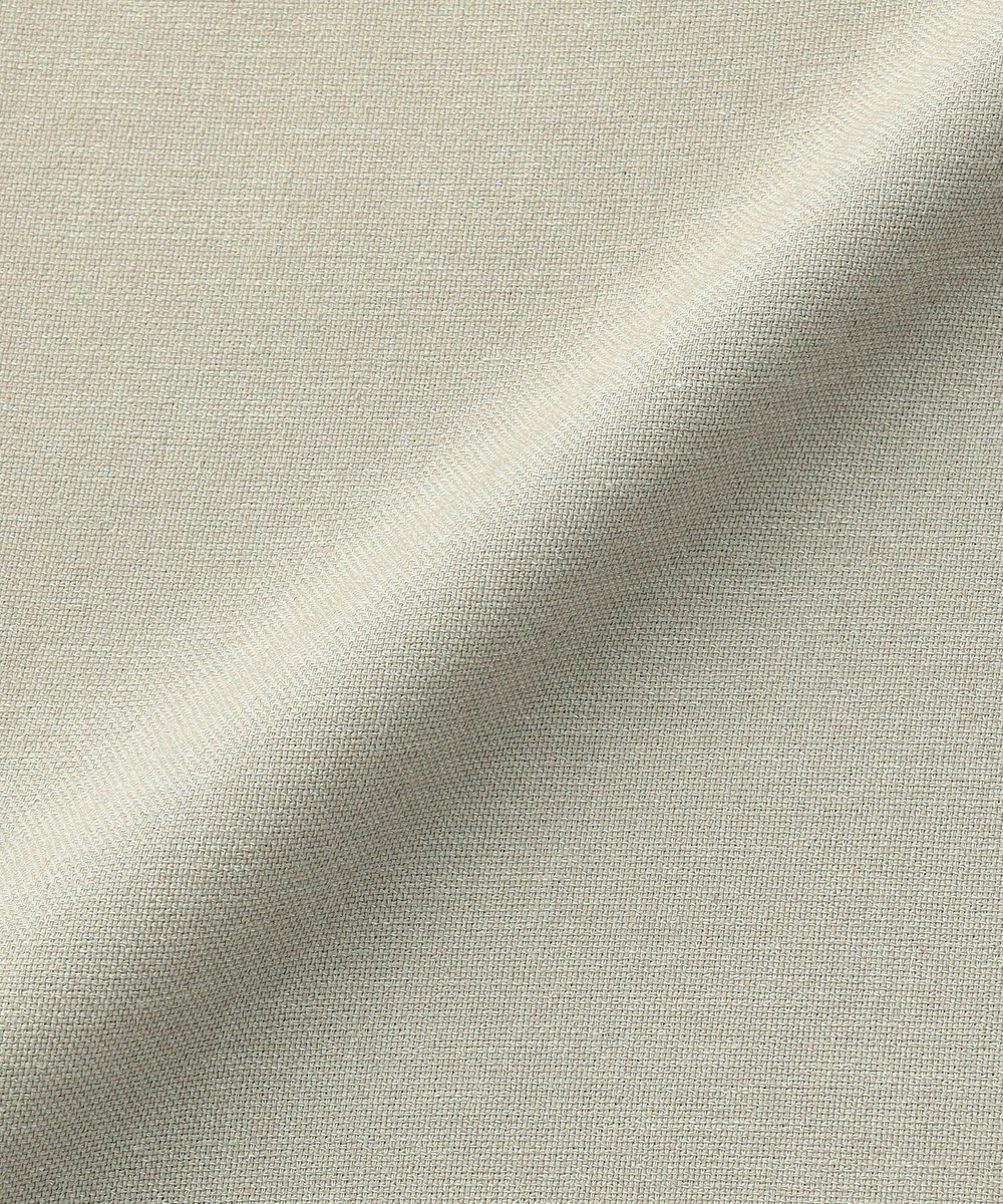 L'EQUIPE Lサイズ（大きいサイズ） 【大きいサイズ】スラブ綿麻セミワイドパンツ カーキ