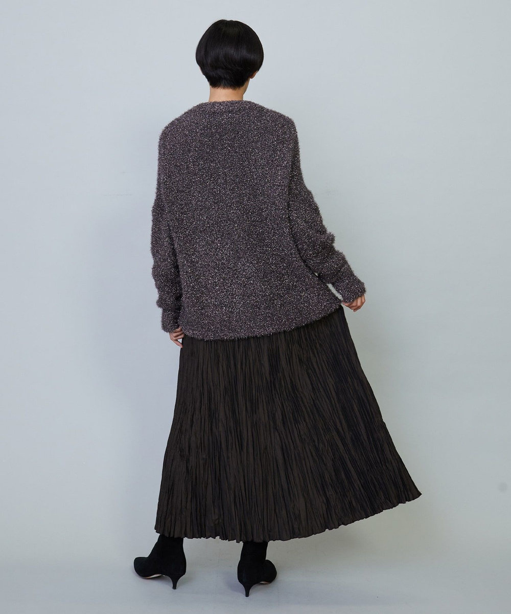 MOGA ハイカウントメモリーランダムプリーツスカート ブラック