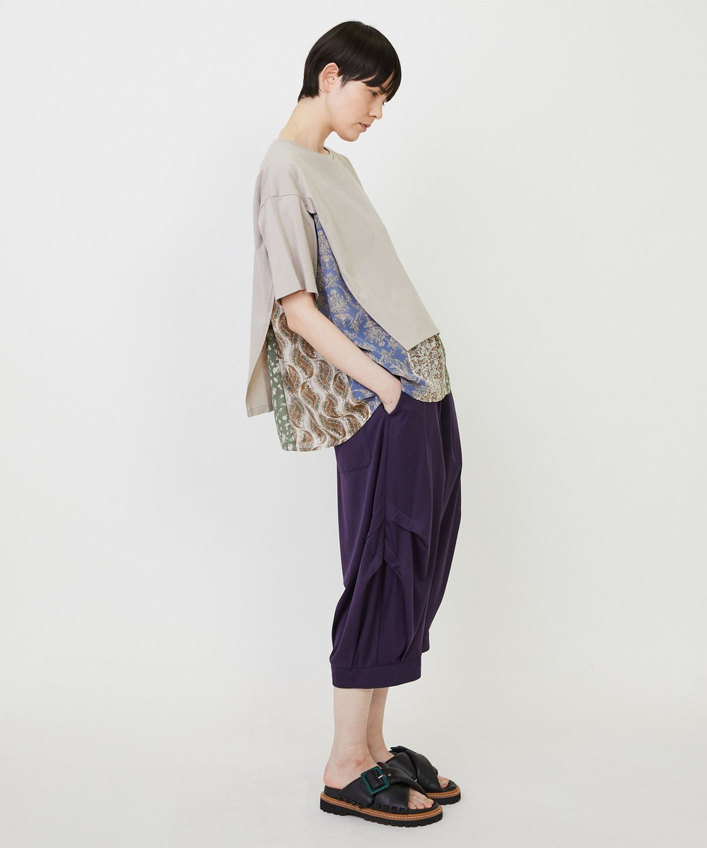 FRAPBOIS レイヤーシフォンT ベージュ