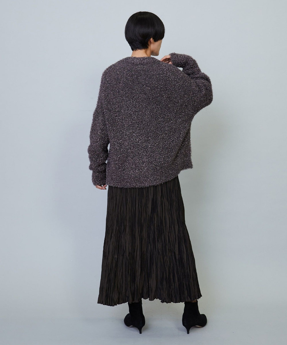 MOGA ハイカウントメモリーランダムプリーツスカート ブラック