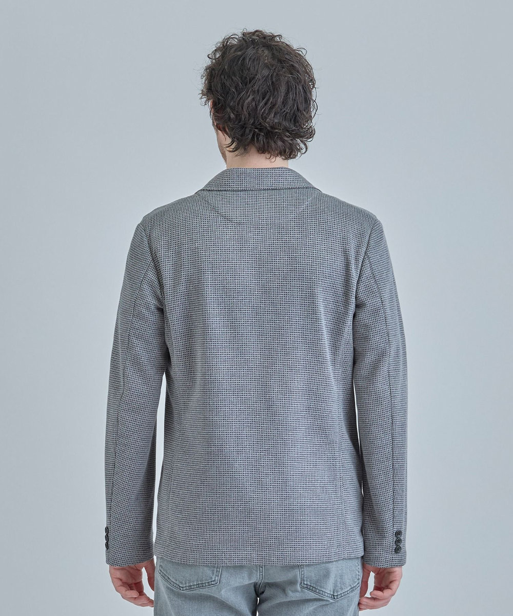MEN'S BIGI ピンドットダブルラッセル ライトジャケット＜ストレッチ＞＜速乾性＞ グレー