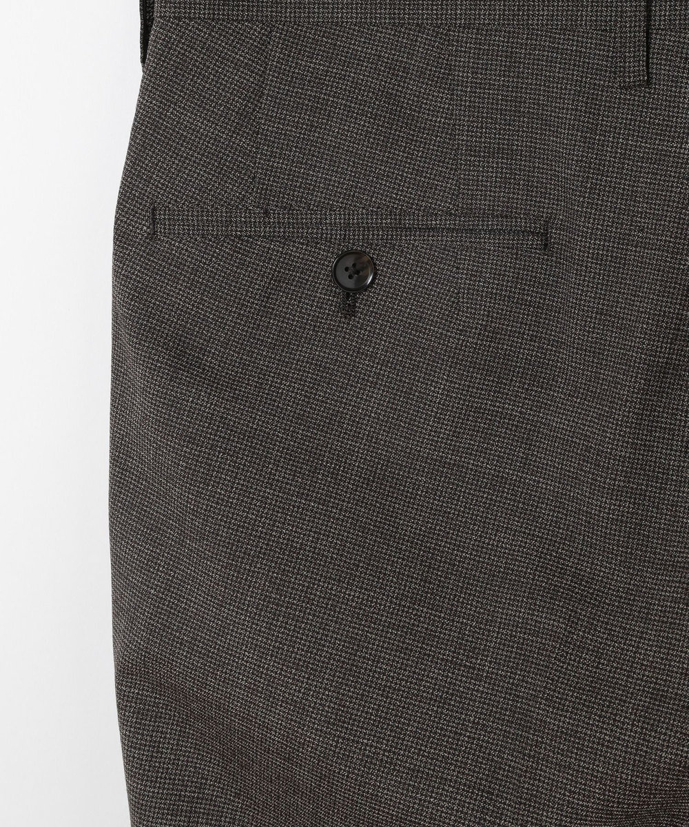 MEN'S BIGI ウールメランジ千鳥格子スーツ＜セットアップ＞ ブラウン