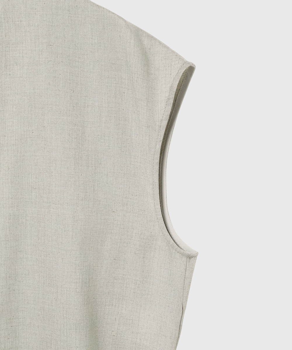 DÉPAREILLÉ 	RAMIE POLY TWILL COMBINAISON / ラミーポリツイルコンビネゾン ベージュ