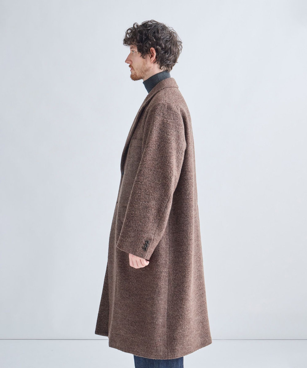 MEN'S BIGI 【BASED ON MEN'S BIGI HERITAGE】シングルチェスターコート ブラウン