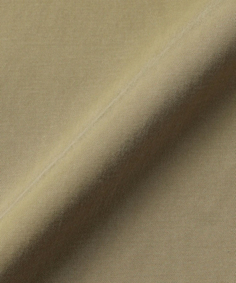 L'EQUIPE キュプラナイロンピーチシャツワンピース ベージュ