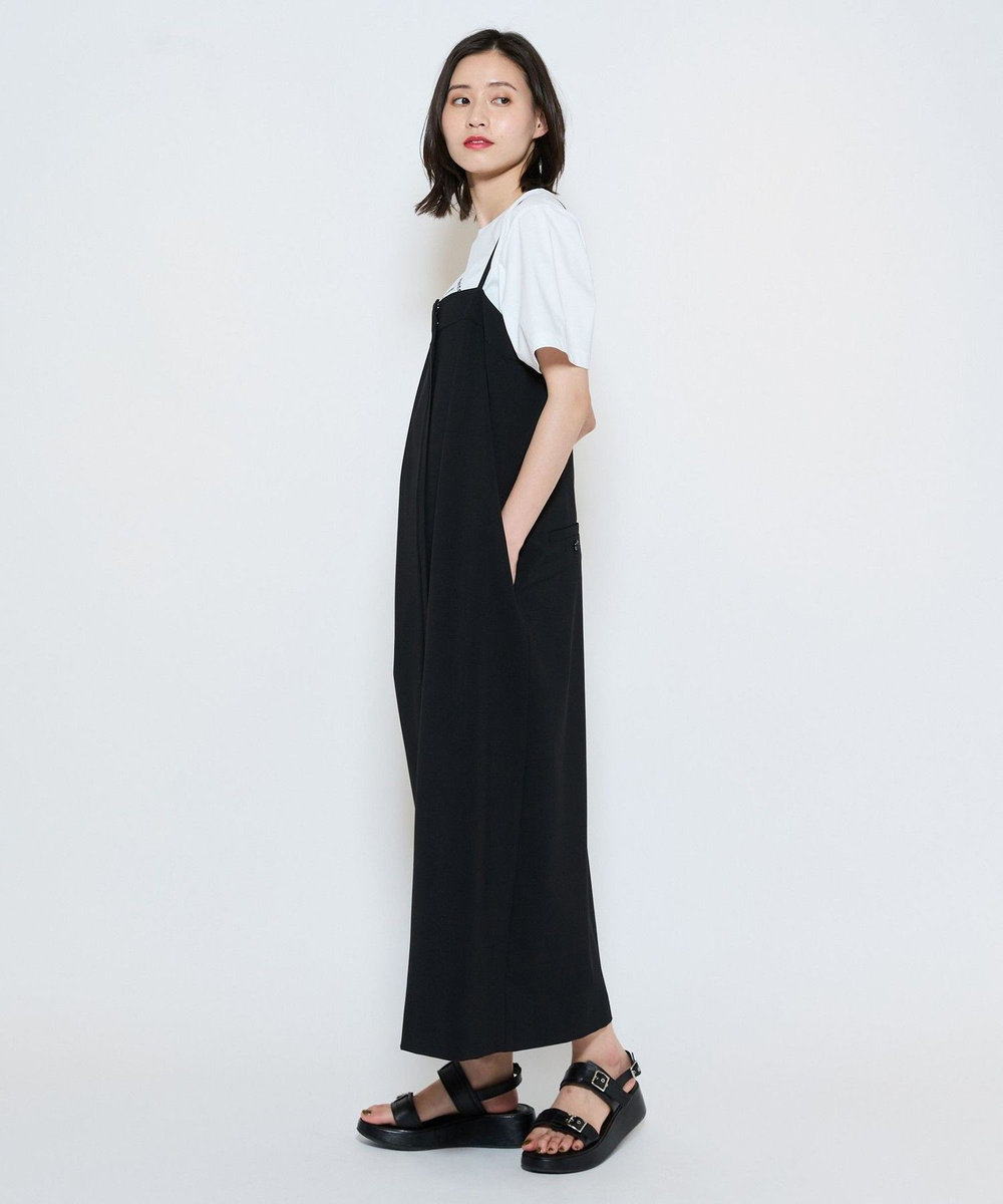 L'EQUIPE ウォッシャブル2WAYワンピース ブラック