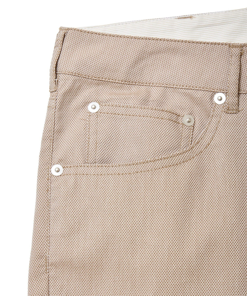 MEN'S BIGI COOLMAXドビーストレッチクロップドパンツ ベージュ