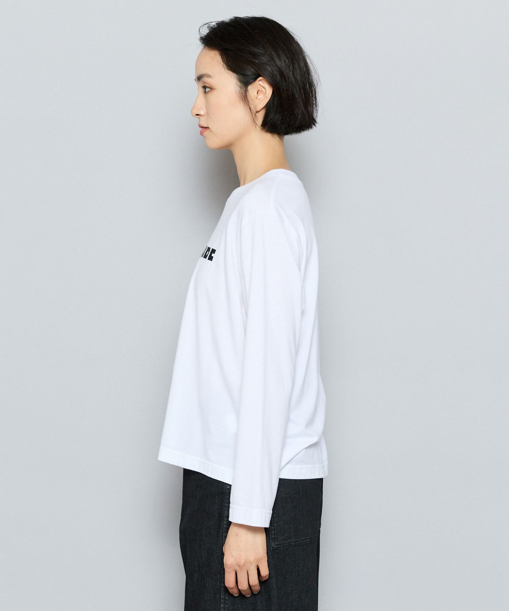 L'EQUIPE ハーフロゴ刺繍Tシャツ ホワイト