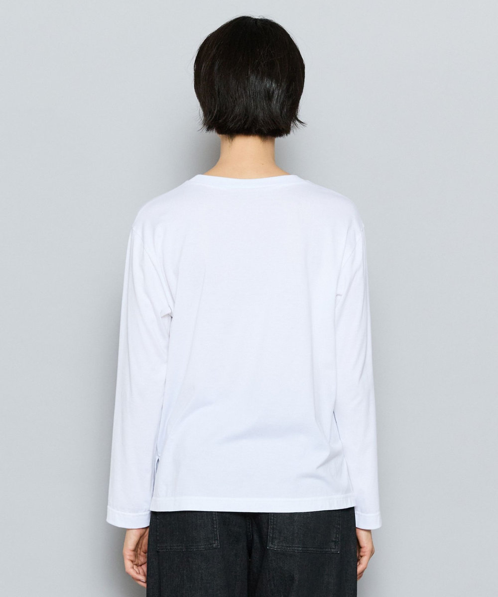 L'EQUIPE ハーフロゴ刺繍Tシャツ ホワイト