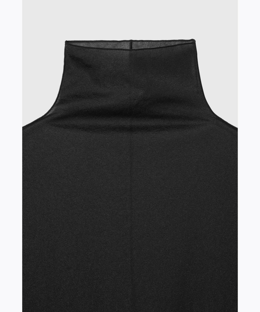 DÉPAREILLÉ CHIFFON HIGH NECK / シフォンハイネック ブラック