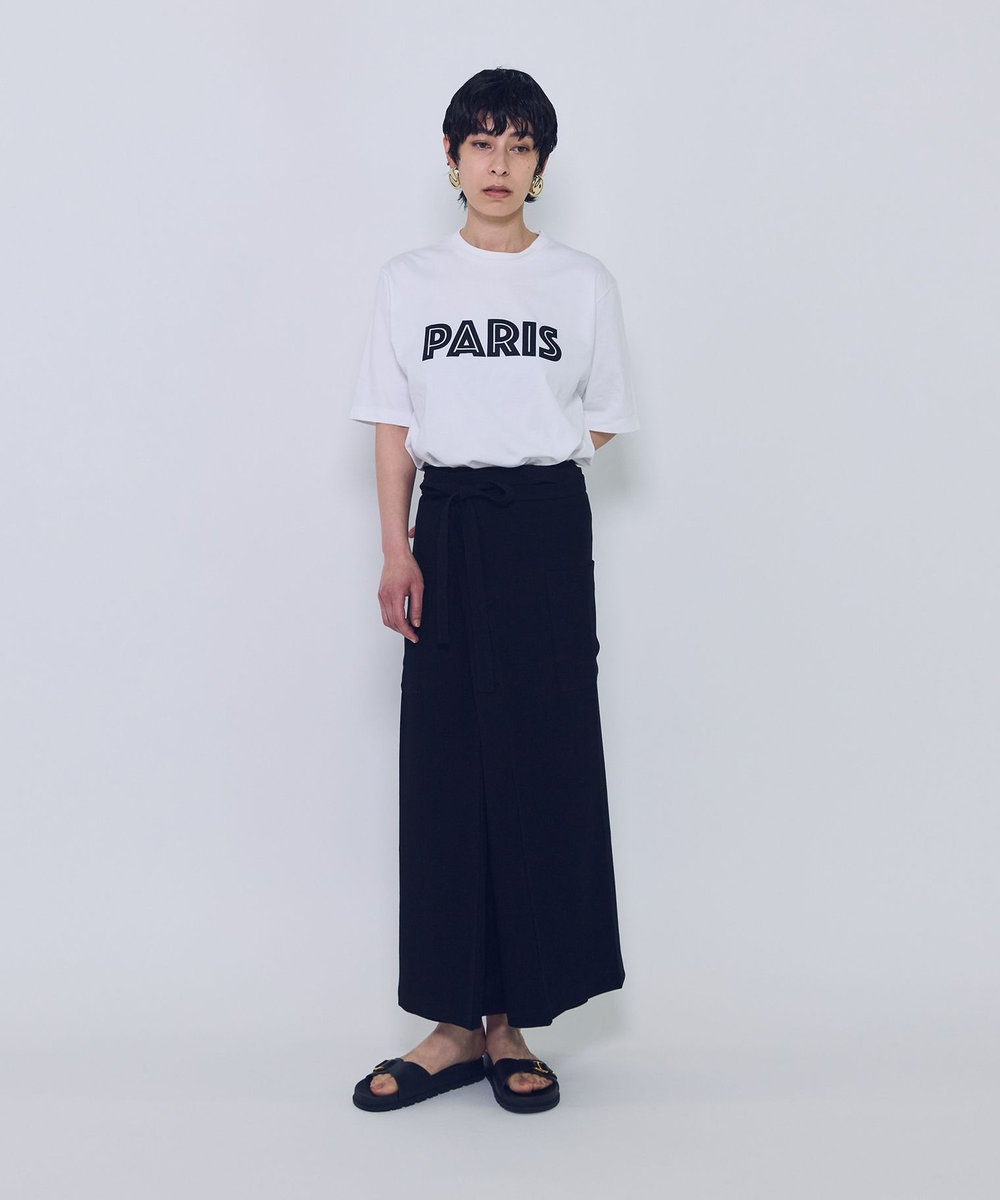 1er Arrondissement 【WEB限定】＜COTHEBISMOKE (コグ ザ ビッグ スモーク)＞“MINA"ダブルラップスカート ブラック