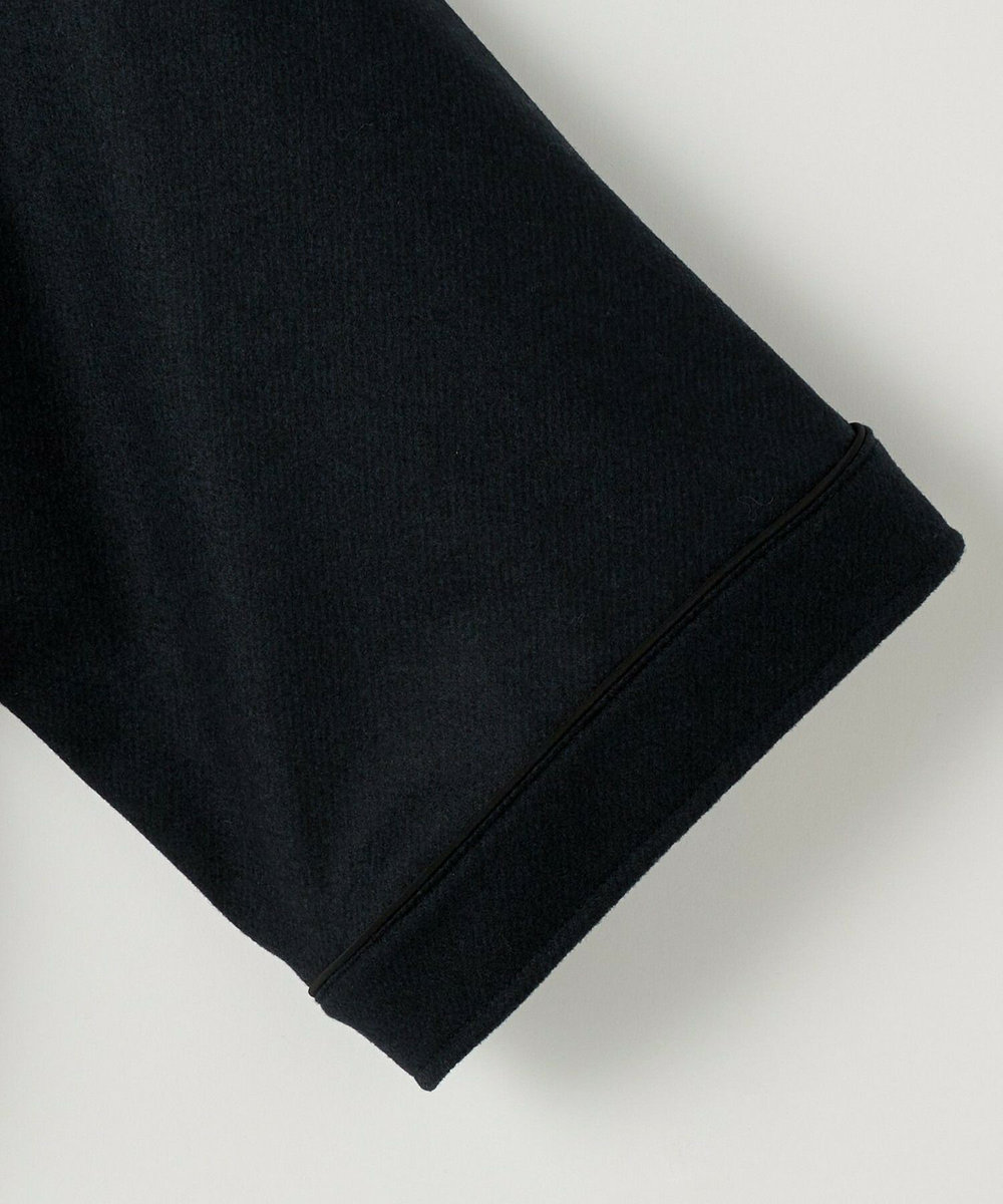feerique feerique ウールライクニットツイルコクーンシルエットプルオーバー ネイビー