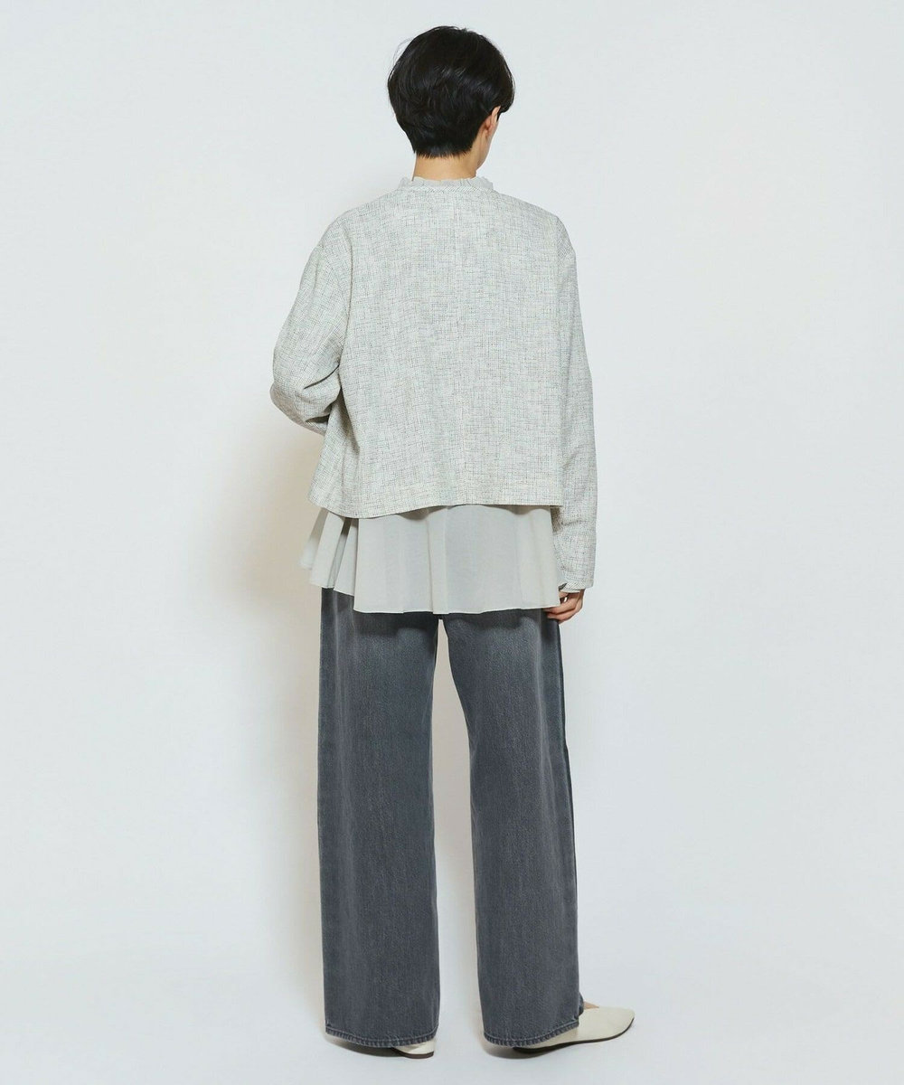 feerique feerique ラインデニムパンツ グレー