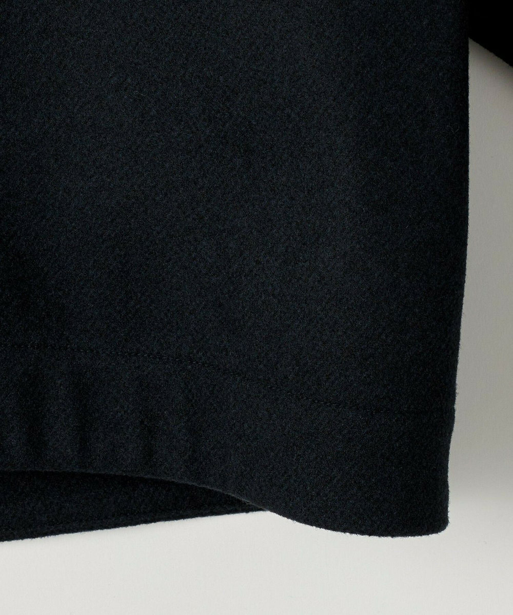 feerique feerique ウールライクニットツイルコクーンシルエットプルオーバー ネイビー