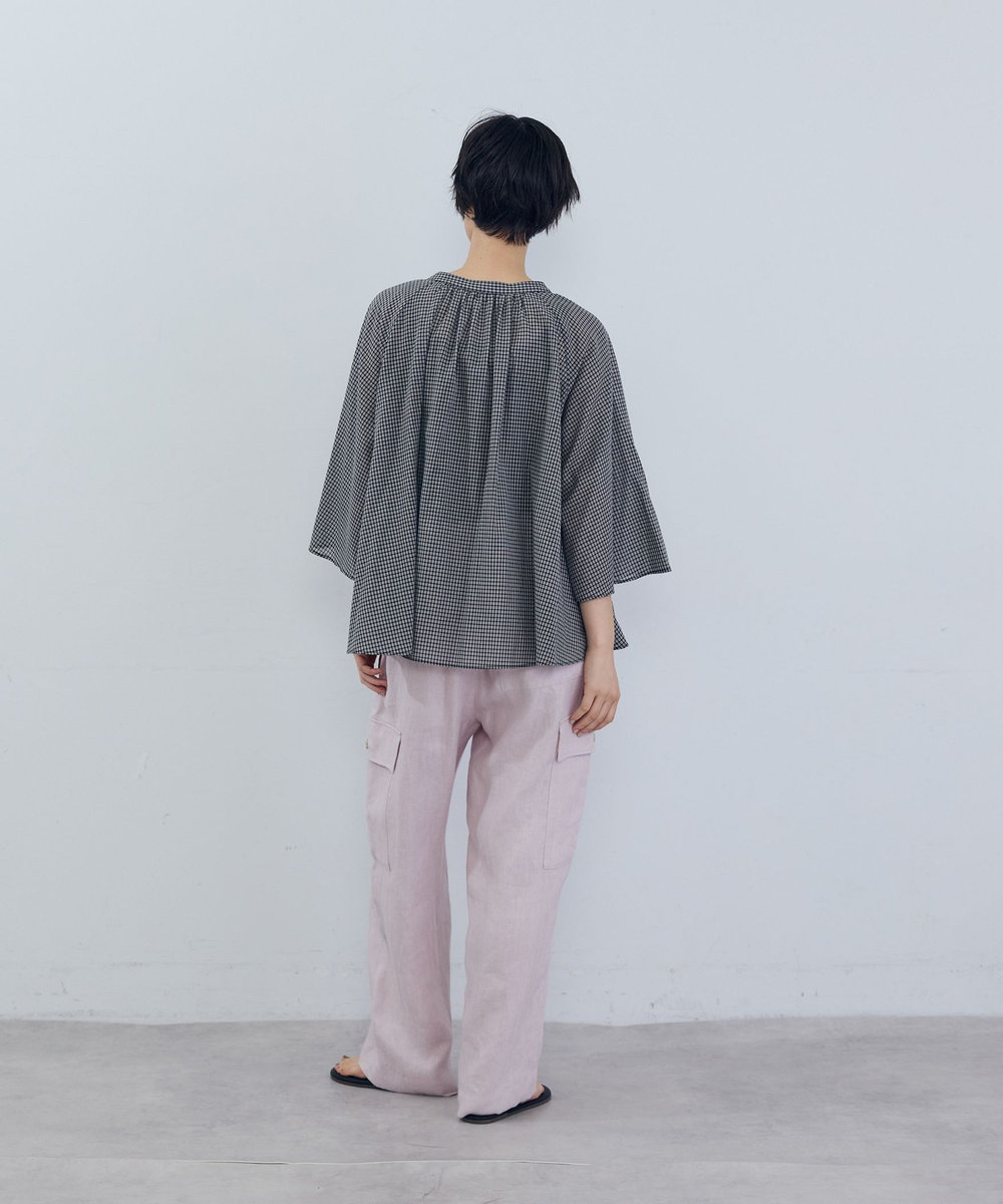 ADIEU TRISTESSE フレアーシルエットブラウス ブラック系その他