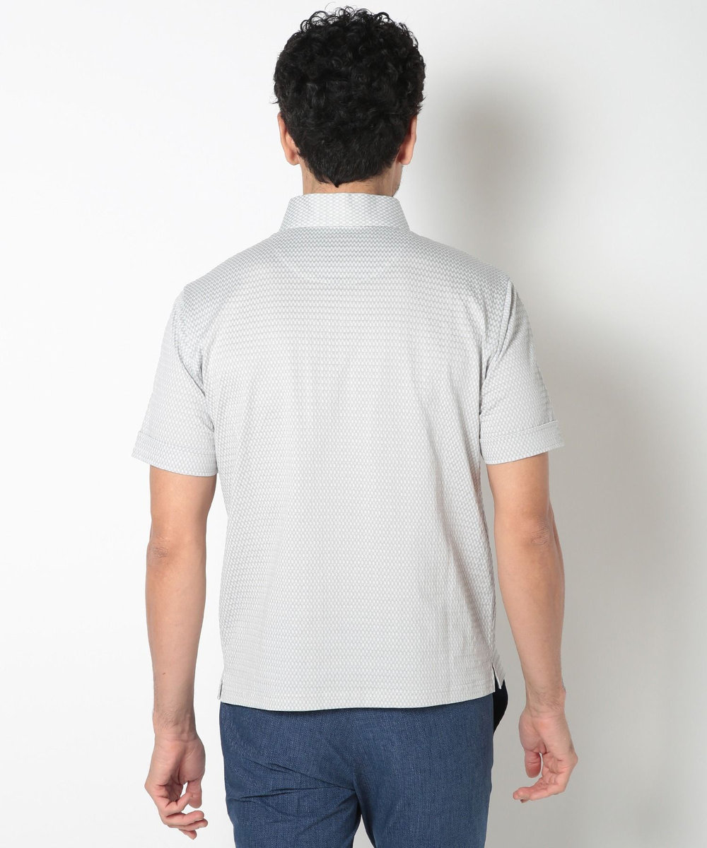 MEN'S BIGI 【ACTIVE TAILOR】COOL MAXサッカー織りポロシャツ グレー