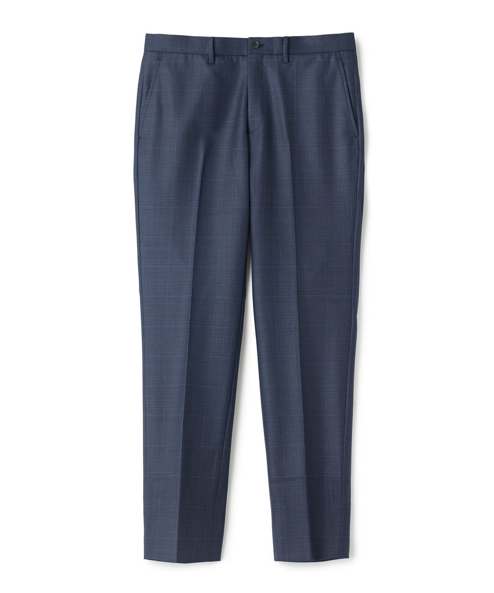 MEN'S BIGI ウィンドウペンチェック セットアップパンツ ネイビー
