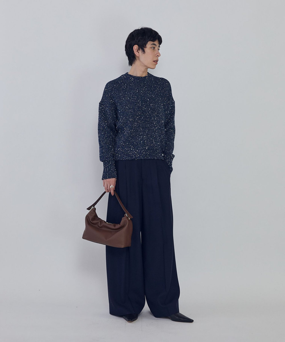 1er Arrondissement 【WEB限定】＜PUNTI（プンティ）＞“GRAFT-BOX"ハンドバッグ ブラウン
