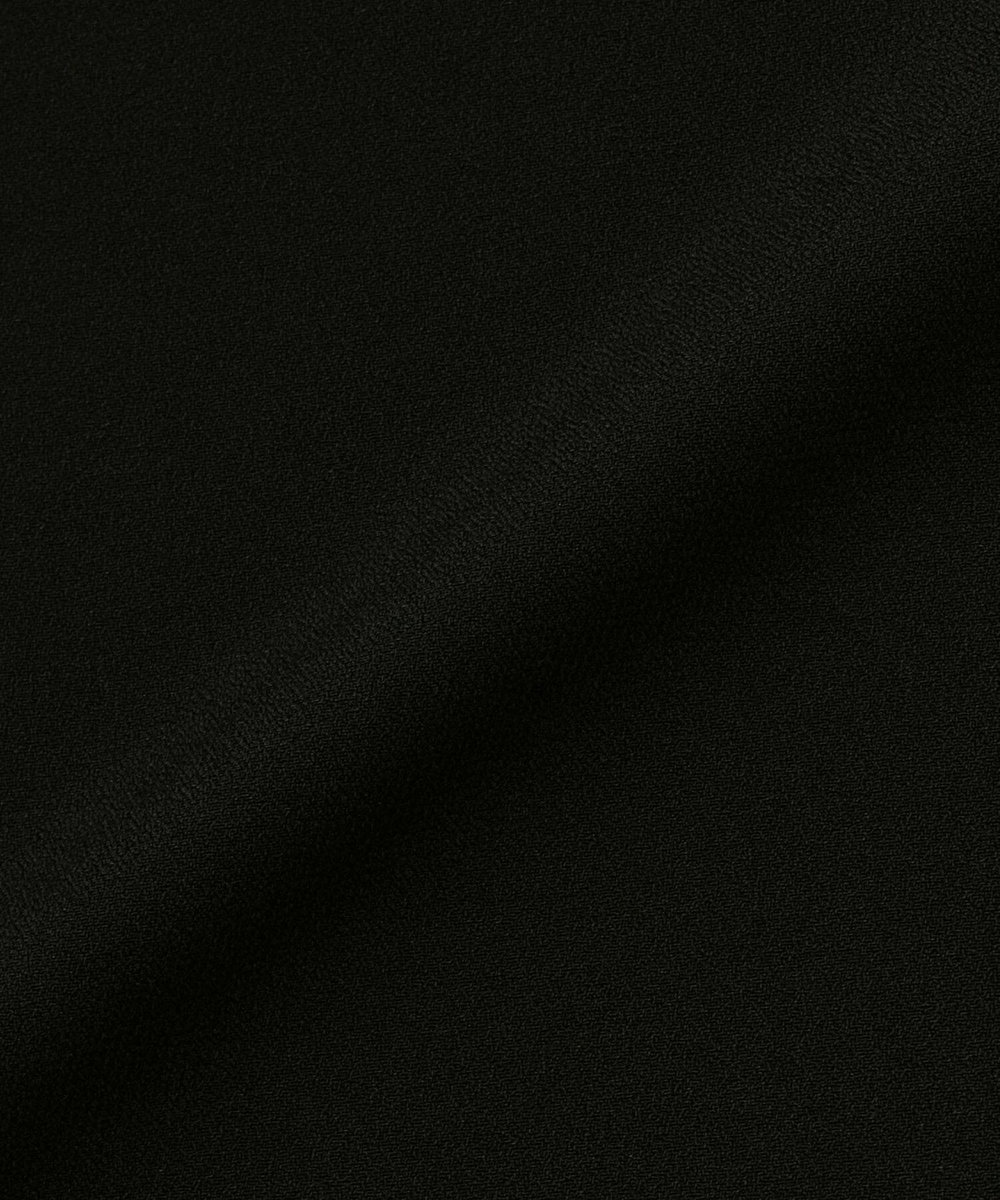 L'EQUIPE バックサテンノーカラージャケット ブラック