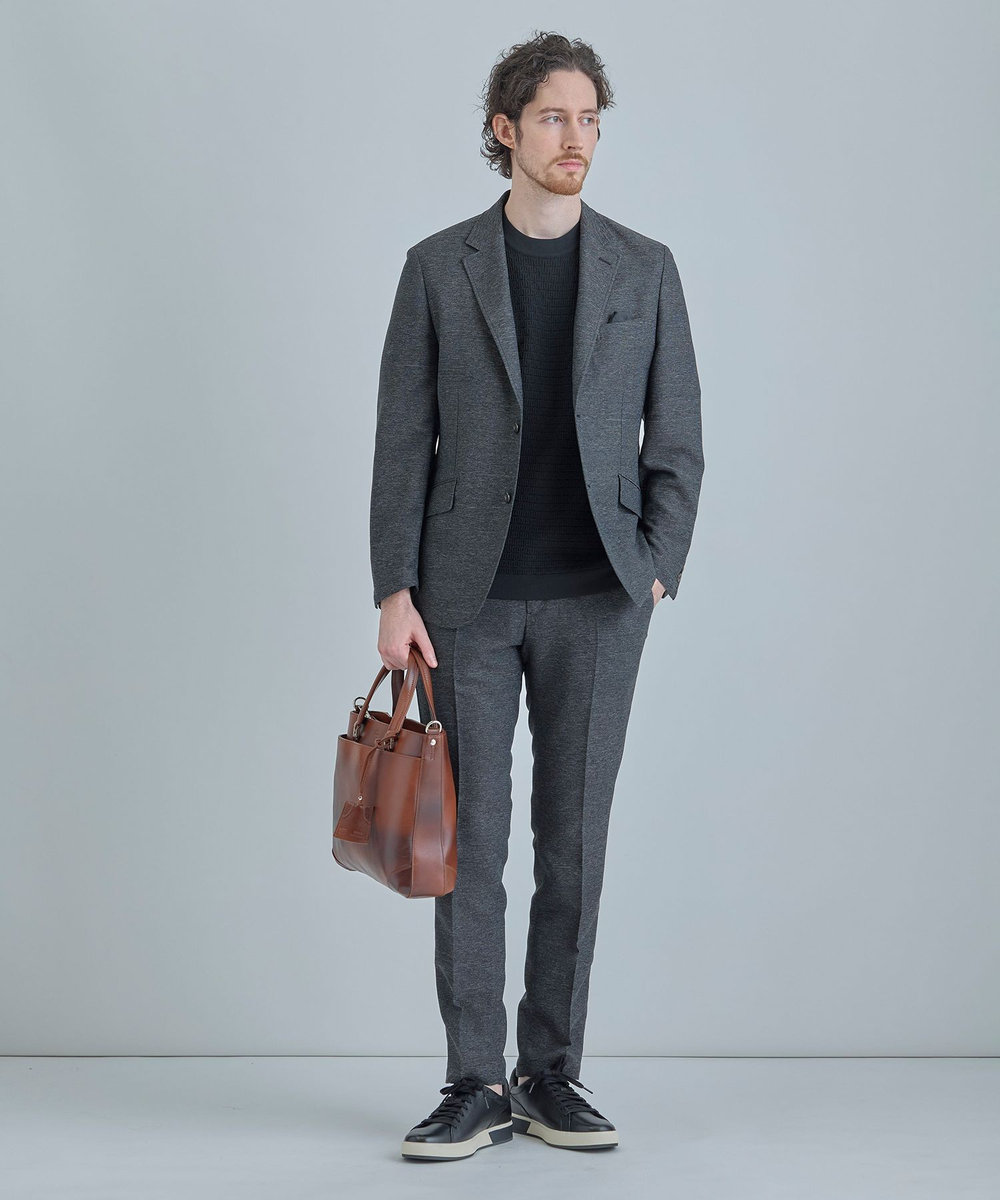 MEN'S BIGI 【SEEKER/シーカー】別注 ムラレザー2WAYブリーフケース キャメル