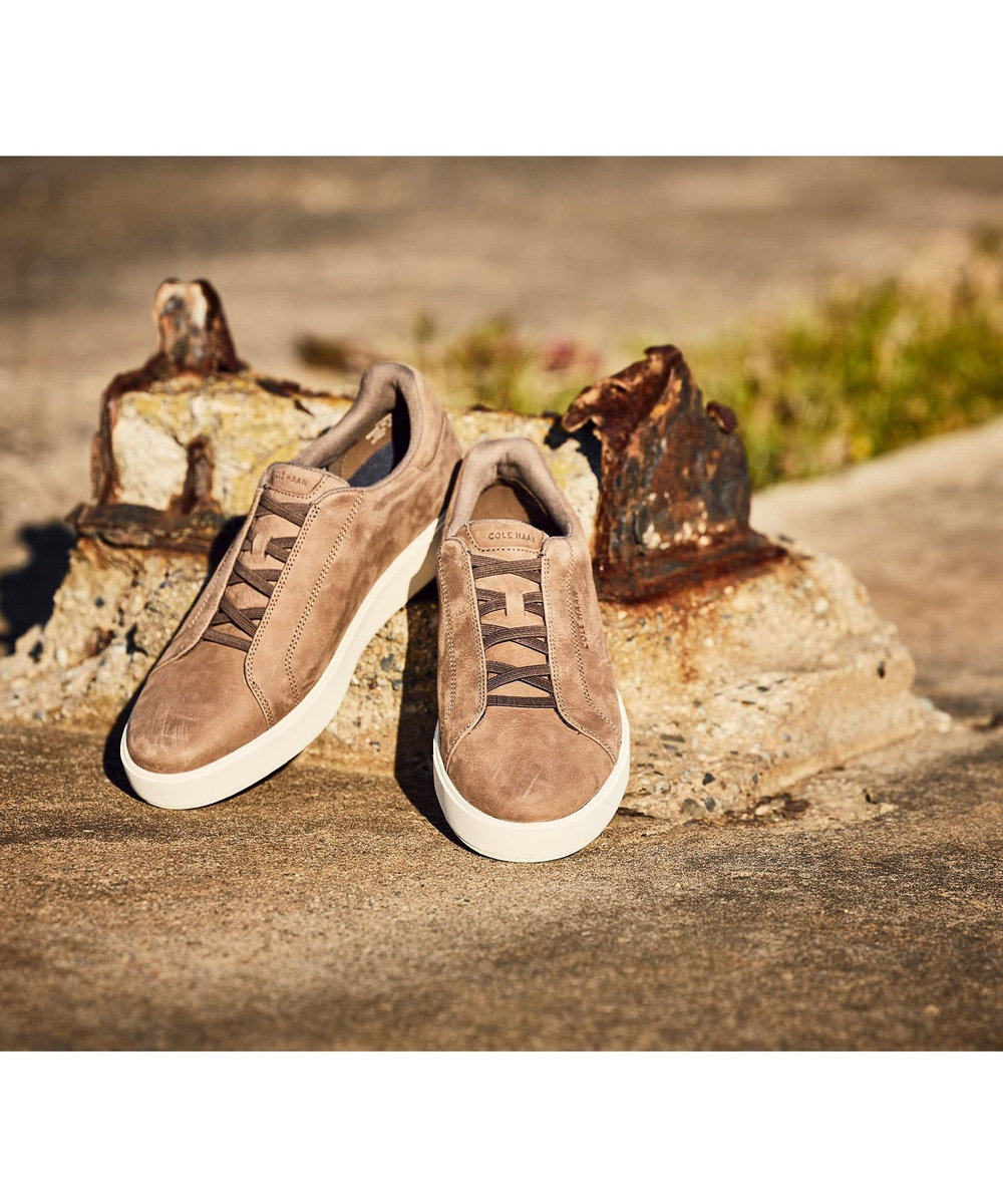 MEN'S BIGI 【COLE HAAN/コールハーン】MEN'S BIGI限定 GRANDPRO Luxe Slip-On Sneakers スニーカー ブラウン