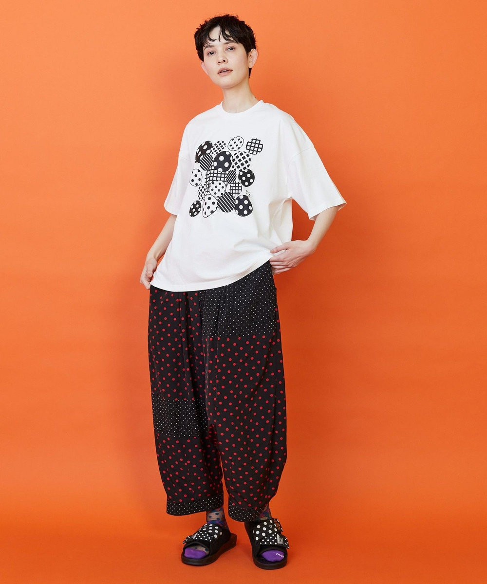 FRAPBOIS フォームドットＴシャツ ホワイト