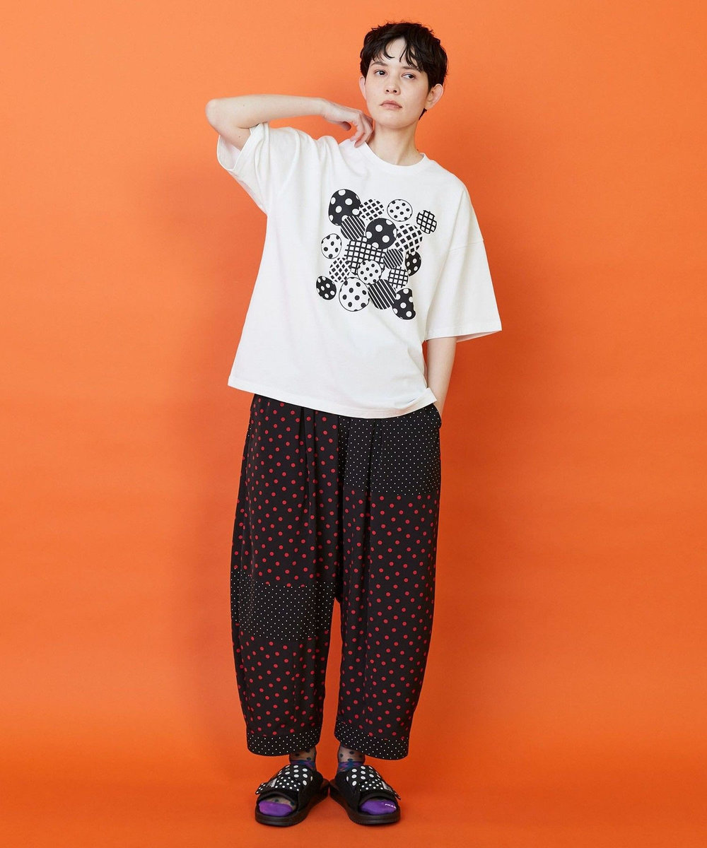FRAPBOIS フォームドットＴシャツ ホワイト