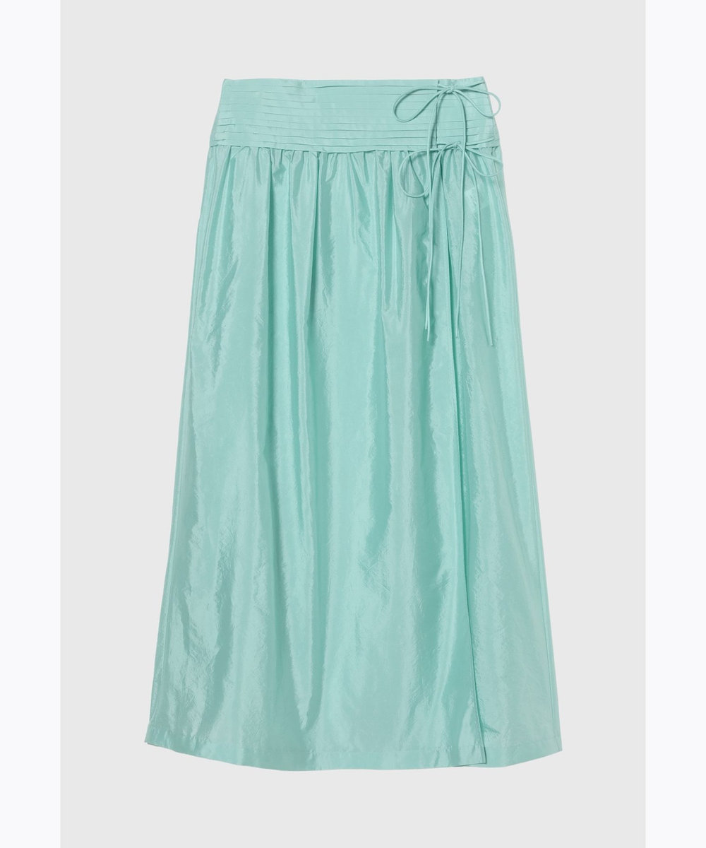 DÉPAREILLÉ WASHER TAFFETA TUCK SKIRT / ワッシャータフタタックスカート ミント