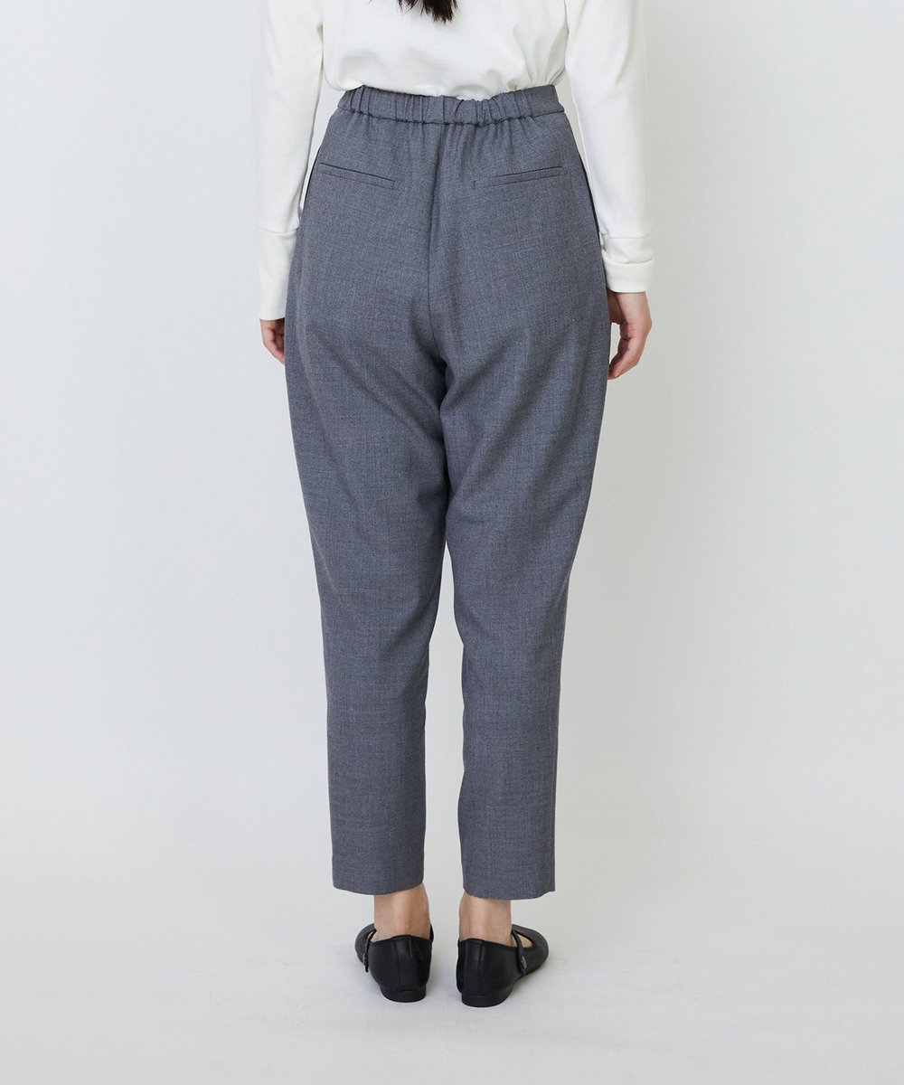 LOISIR ウール混ツイルストレッチジョッパーズパンツ グレー
