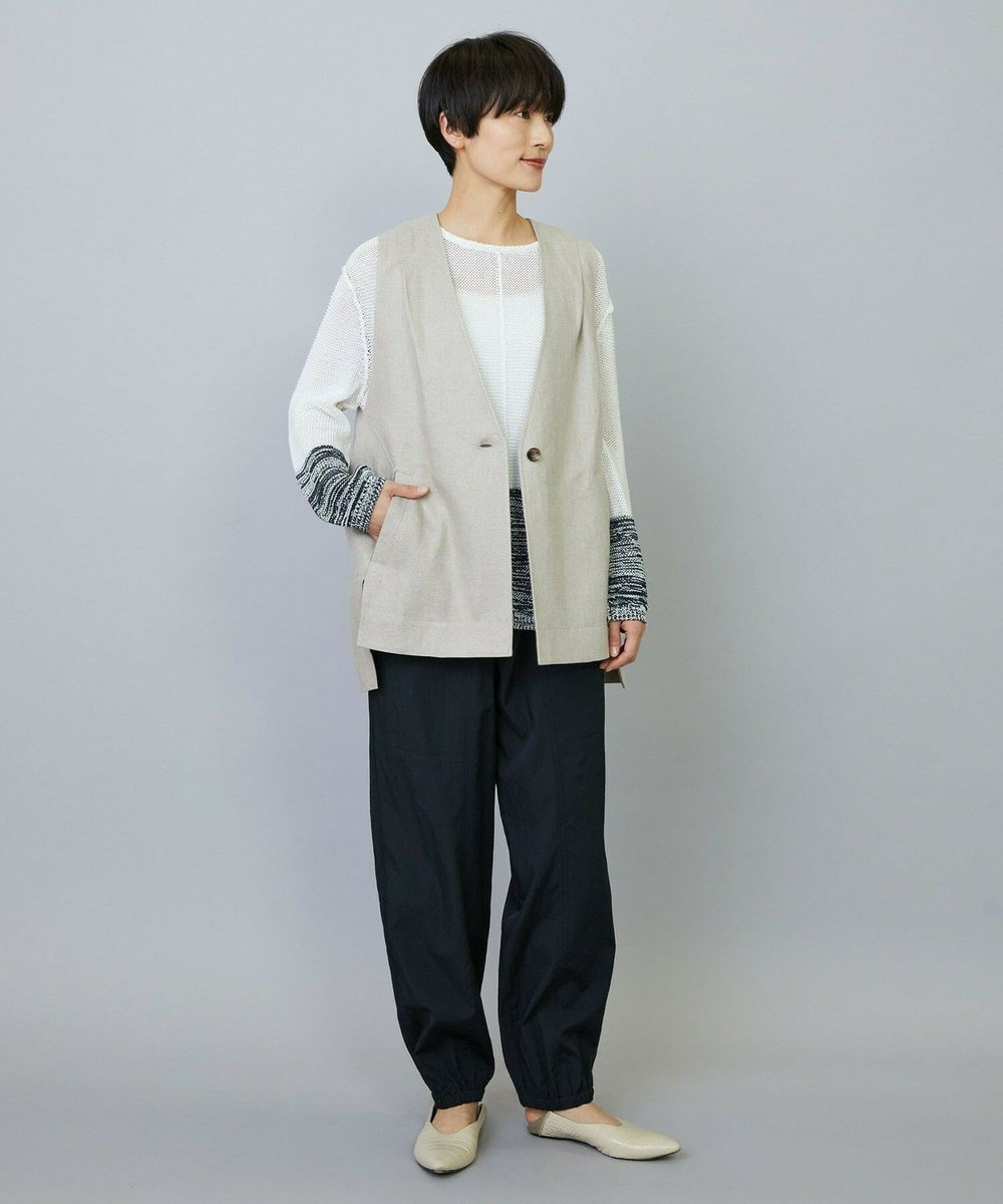MOGA リネンオックスジレ ベージュ