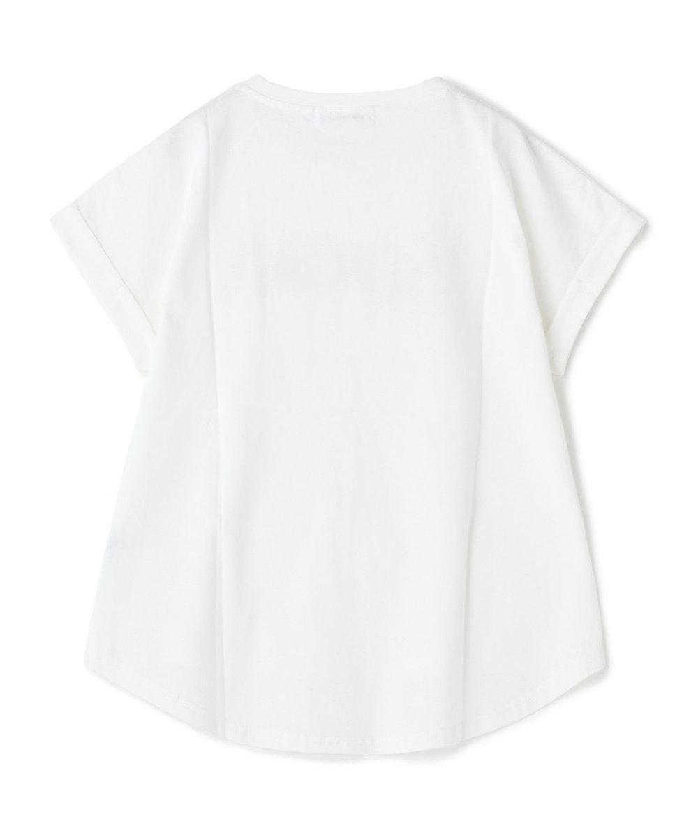 NOWADAYS ドライタッチコットンロゴTシャツ ホワイト