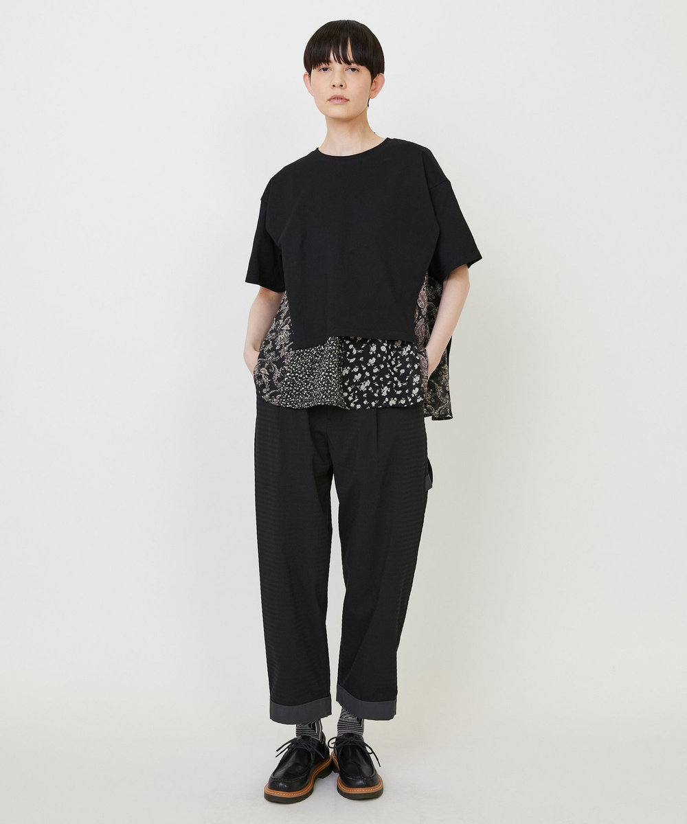FRAPBOIS レイヤーシフォンT ブラック