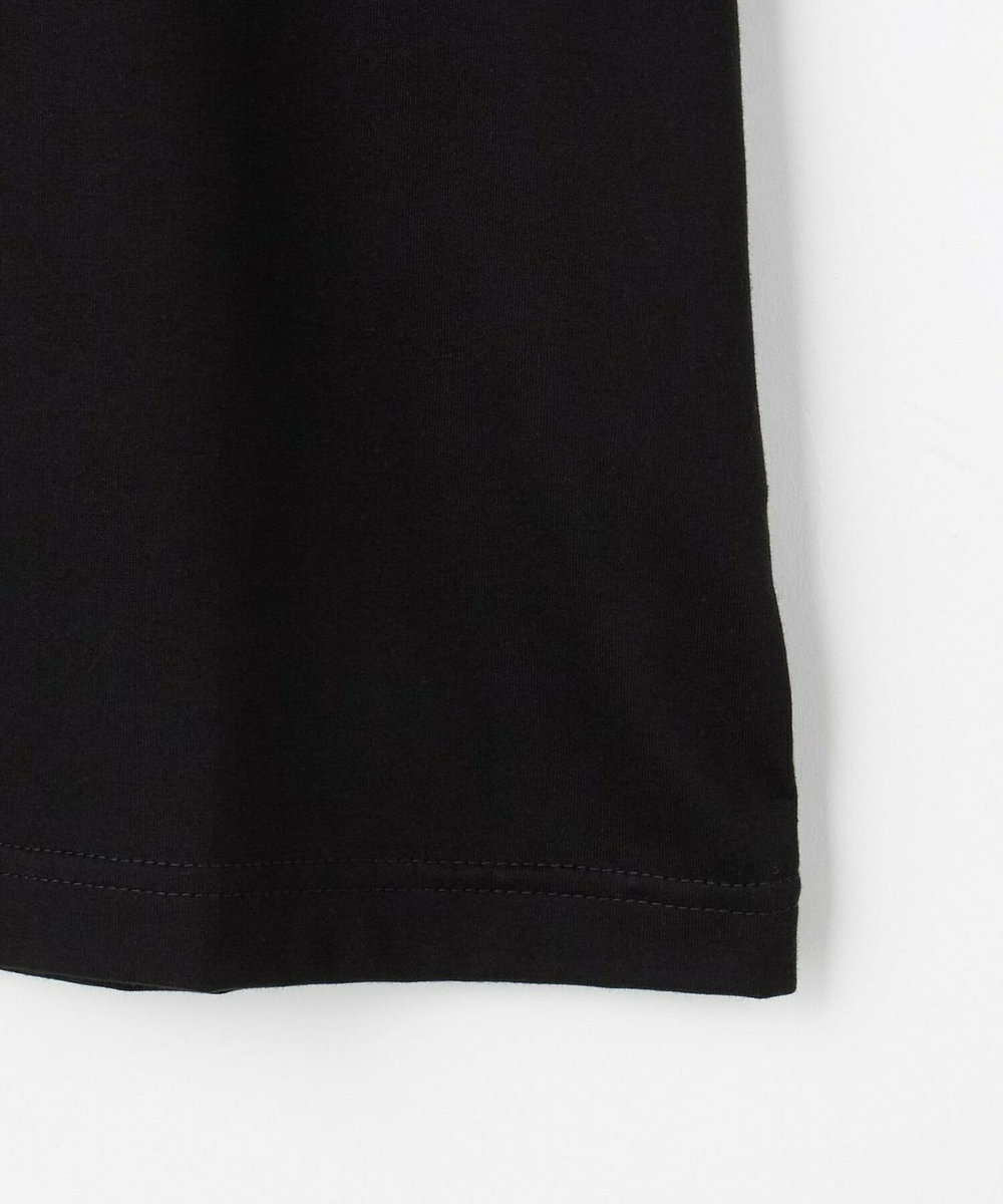 L'EQUIPE フラワー顔料プリントTシャツ ブラック