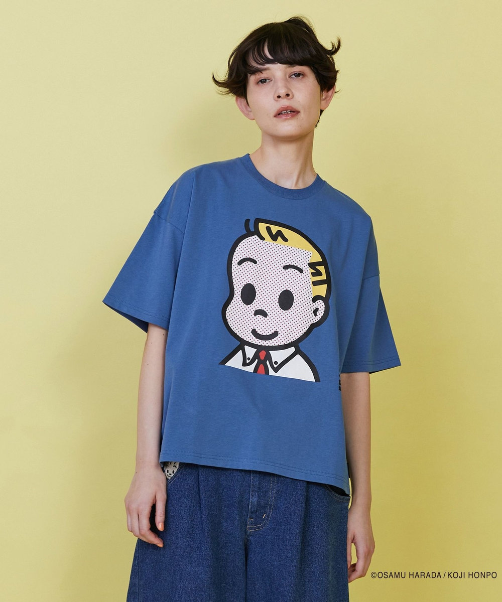 FRAPBOIS OSAMU GOODS フェイスT ネイビー