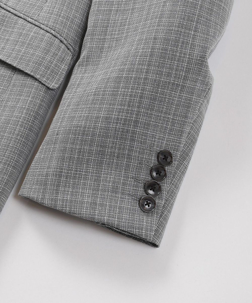 MEN'S BIGI 【ACTIVE TAILOR】ミックスヤーン/ホップサックジャケット ライトグレー