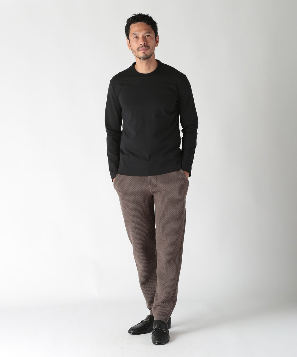 MEN'S BIGI 【ACTIVE TAILOR】モール混ニットパンツ カーキ