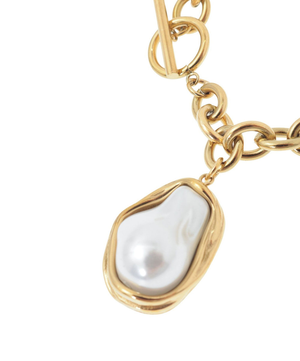 1er Arrondissement ＜MERAKI（メラキ）＞オーバルパールブレスレット ゴールド