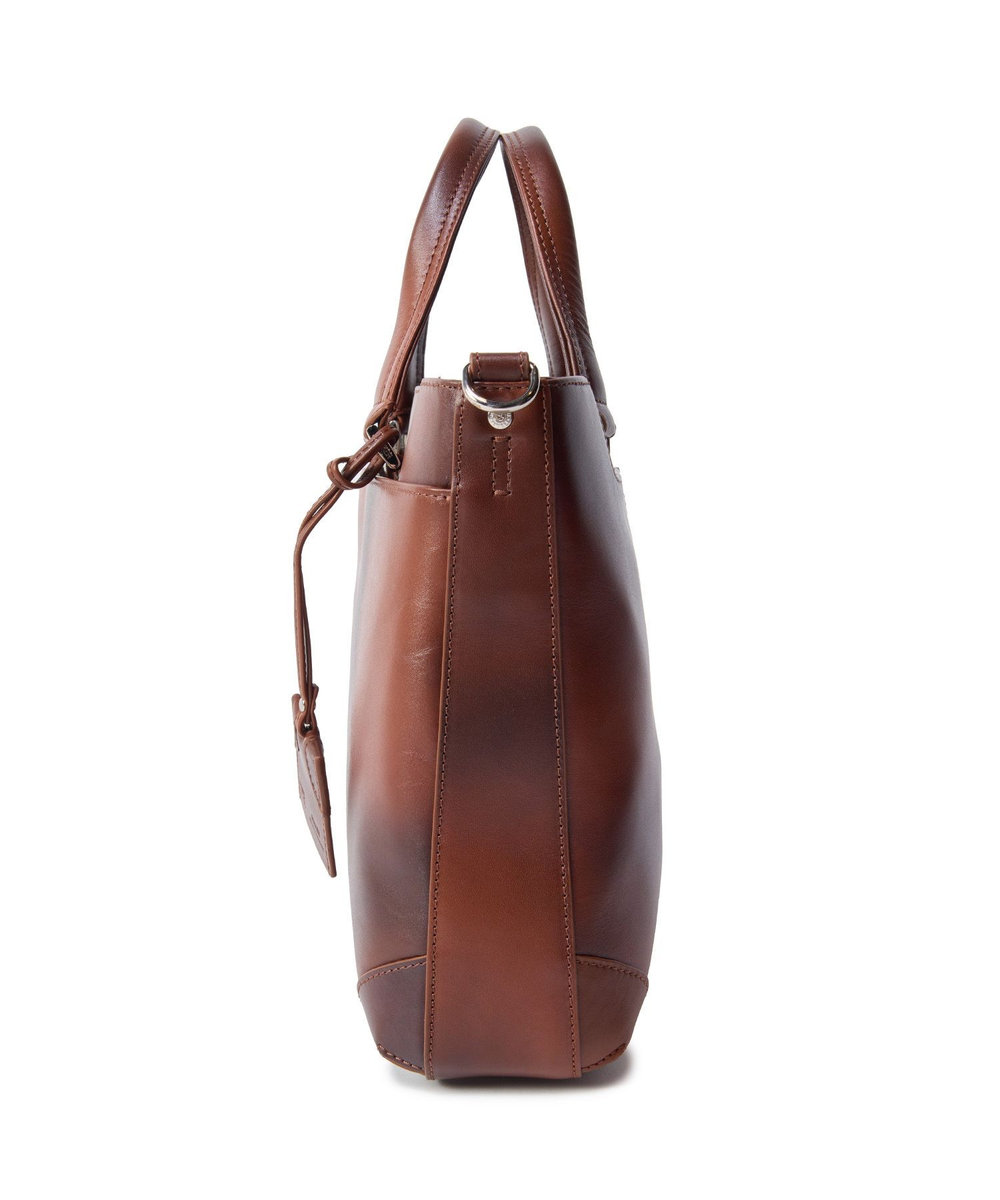 MEN'S BIGI 【SEEKER/シーカー】別注 ムラレザー2WAYブリーフケース キャメル