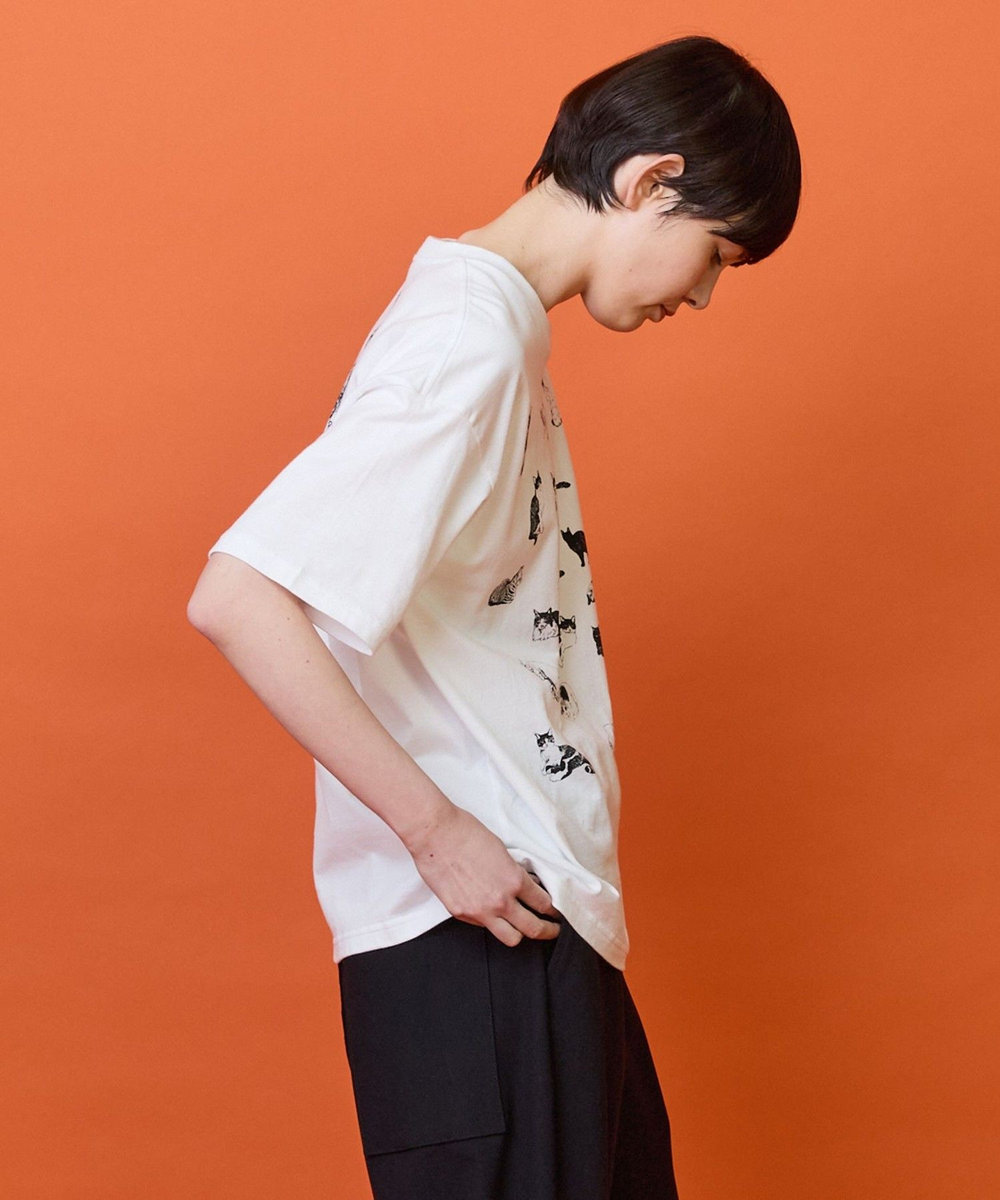 FRAPBOIS 25CATS-Tシャツ ホワイト