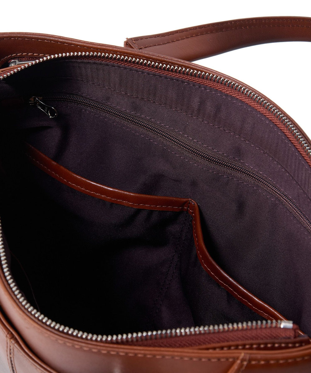 MEN'S BIGI 【SEEKER/シーカー】別注 ムラレザー2WAYブリーフケース キャメル