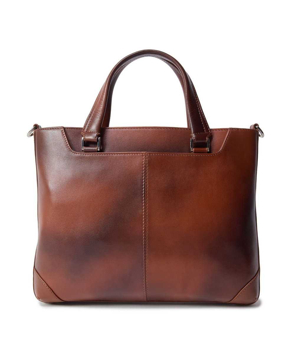 MEN'S BIGI 【SEEKER/シーカー】別注 ムラレザー2WAYブリーフケース キャメル