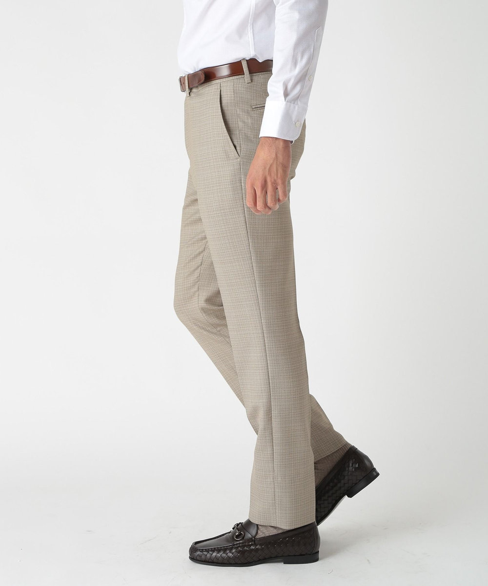 MEN'S BIGI ミックスヤーン/ホップサックスラックス ベージュ