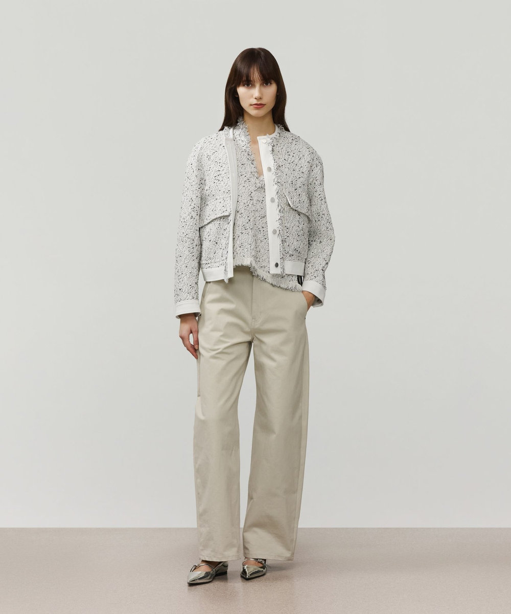 DÉPAREILLÉ NEP TWEED PULLOVER GILET / ネップツィードプルオーバージレ オフホワイト