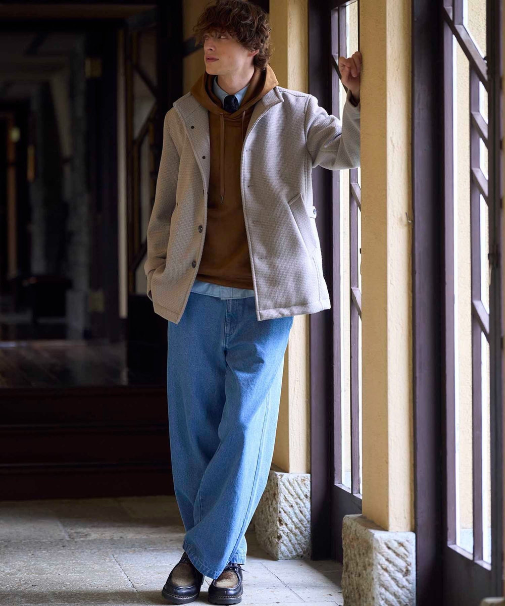 UNION STATION WIDE LEG デニムパンツ ブルー